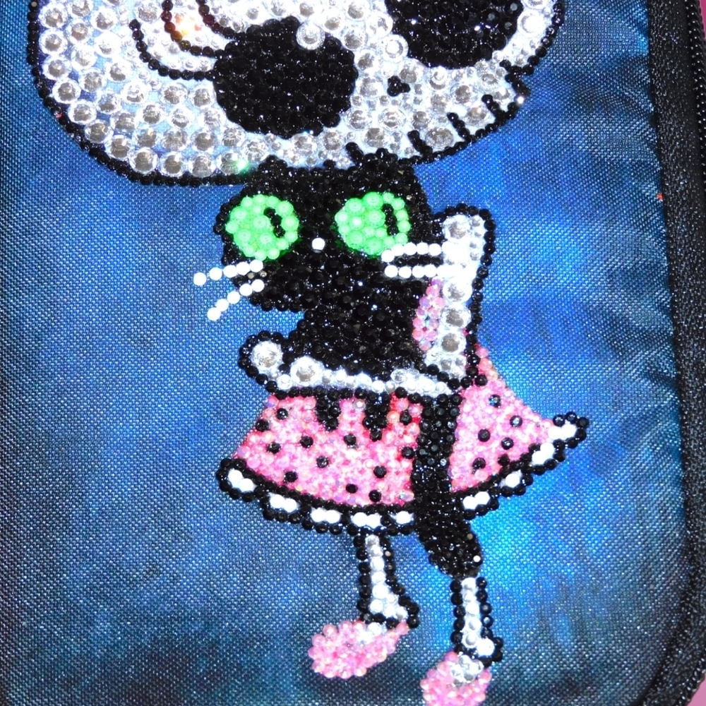 Hand Blinged Rhinestone Covered Wallet - Picture 7 of 12